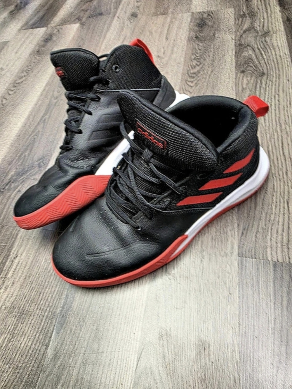 adidas Pro Model 2G Basketball Shoes Black & Red US 10